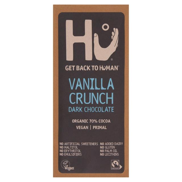 HU KITCHEN VANILLA CRUNCH DARK CHOCOLATE BAR 60G