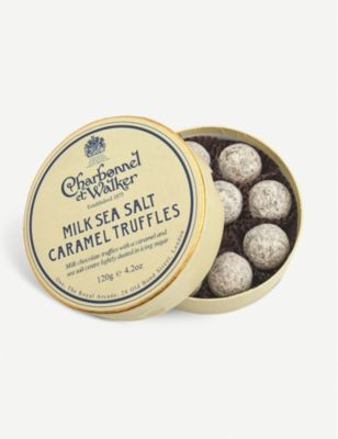 CHARBONELL & WALKER MILK SEA SALT CARAMEL TRUFFLES 120G