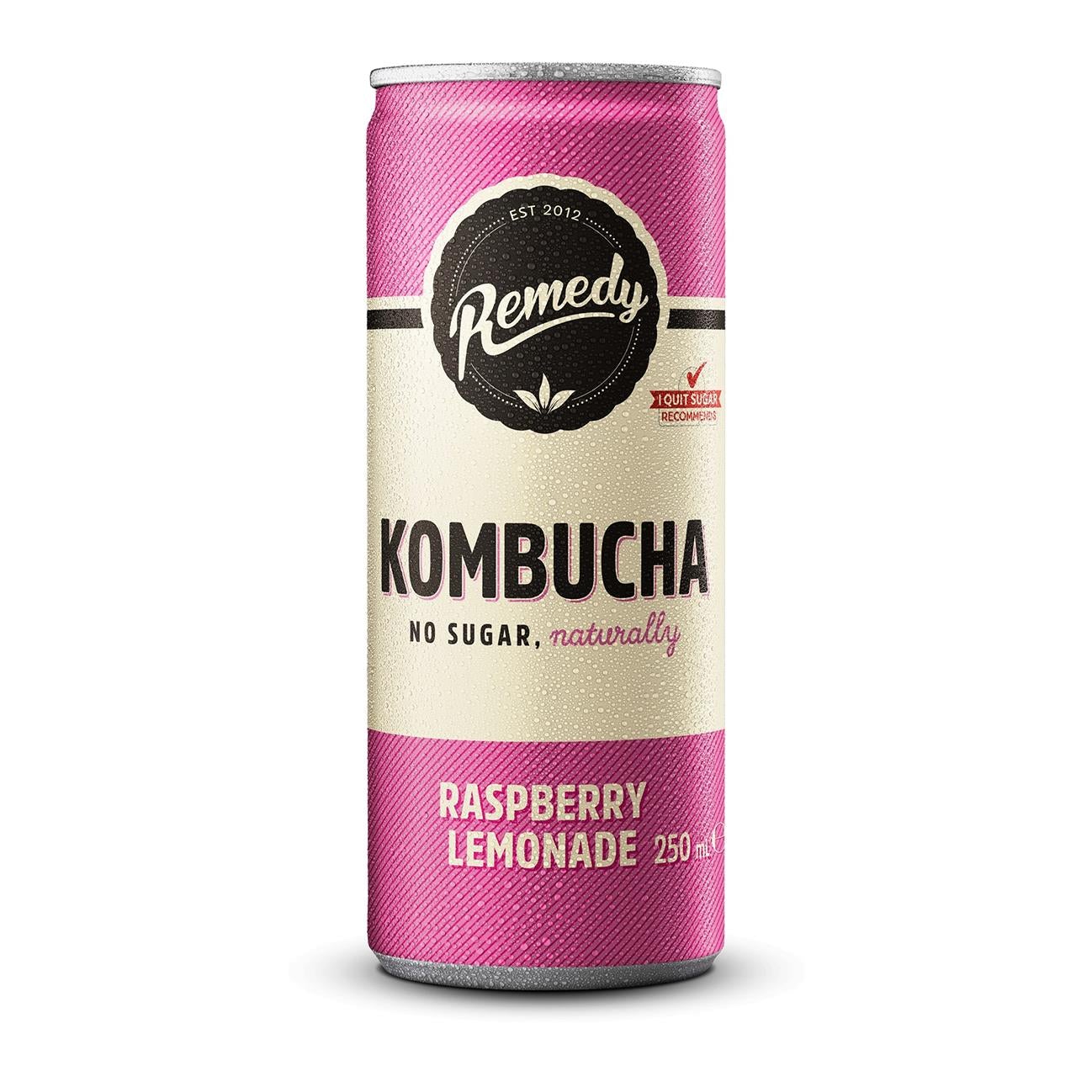 REMEDY KOMBUCHA RASPBERRY LEMONADE 250ML