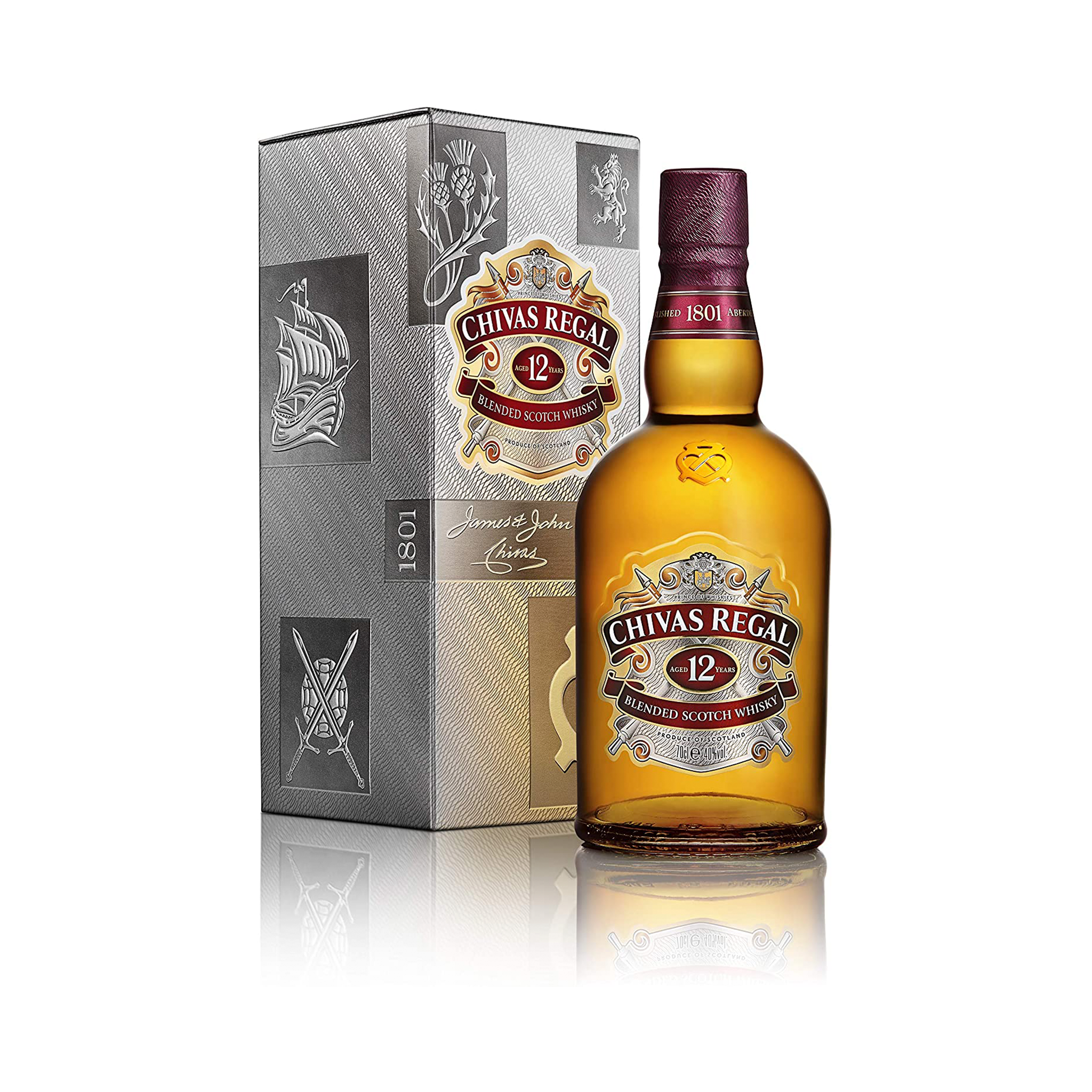 Chivas Regal 12 Year Old Blended Scotch Whisky, 70cl