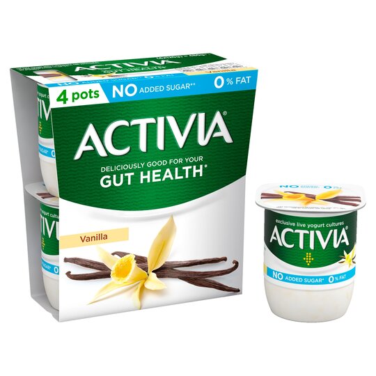 ACTIVIA 0% VANILLA 4X120G
