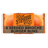 St Pierre 4 Seeded Brioche Burger Buns