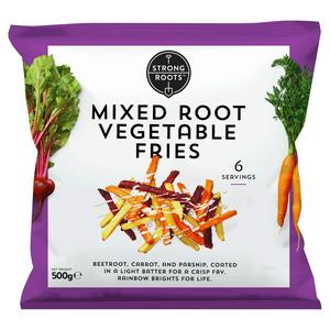 STRONG ROOTS MIXED ROOT VEG FRIES 500G