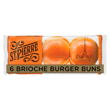 St Pierre Brioche Burger Buns 6 per pack