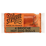 St. Pierre 4 Brioche Hot Dog Rolls 4 per pack