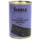 SUMA ORGANIC BLACK BELUGA LENTILS 400G