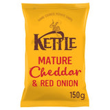 KETTLE MATURE CHEDDAR & RED ONIONS 150G