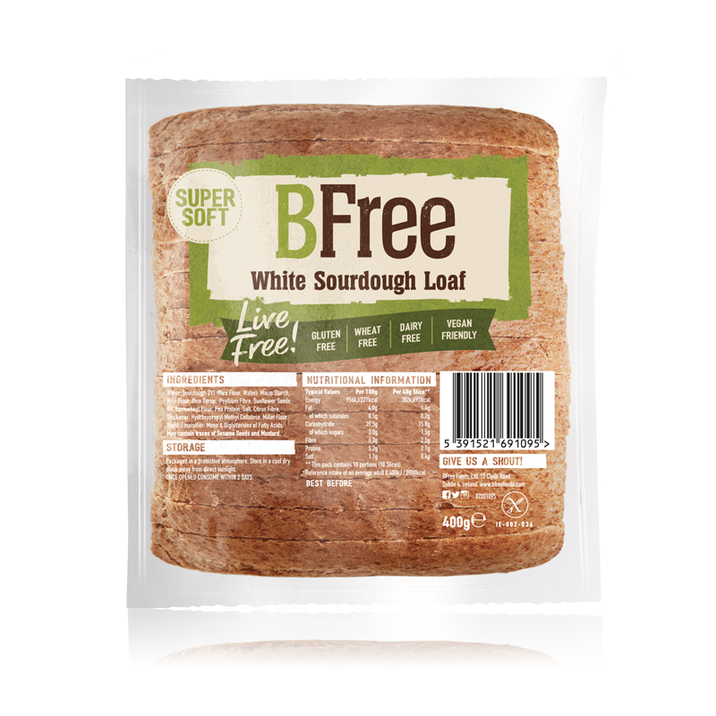 BFree White Sourdough Loaf Slice