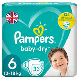 PAMPERS BABY DRY 6 33PK
