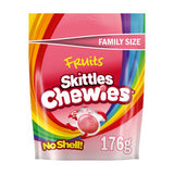 SKITTLES FRUITS CHEWIES NO SHELL 176G