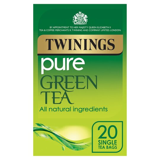 TWININGS PURE GREEN TEA BAGS 20