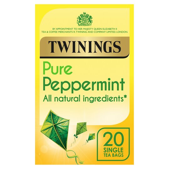 TWININGS PURE PEPPERMINT TEA BAGS 20