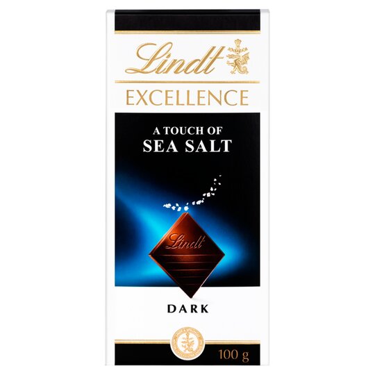 LINDT EXCELLENCE A TOUCH OF SEA SALT DARK 100G